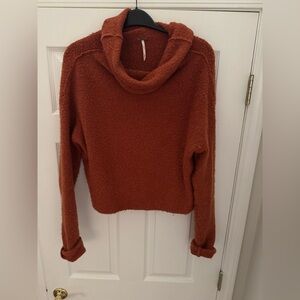 Free People Cowl Neck Plush Sweater